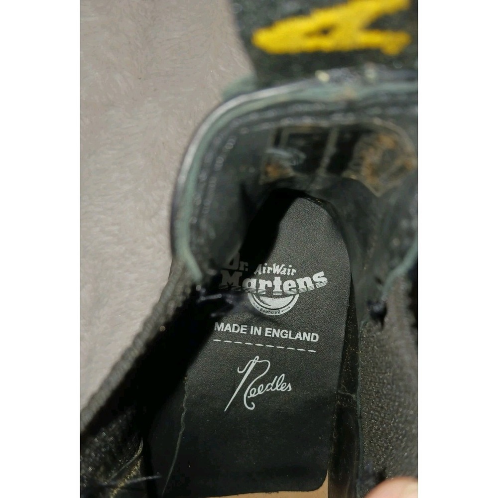 Dr. Martens x Needles Chelsea Boots 2976 Snaffle Black Leather Men's 9 Women 10 - Picture 10 of 11